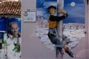 un murale felliniano al Borgo San Giuliano